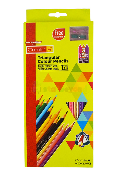 Camlin Triangular Colour Pencils