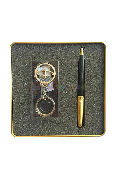 Parker Fusion Deluxe Gold GT Ball Pen with Key Chain