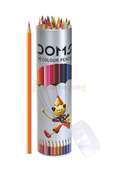 DOMS FSC 24 Colour Pencil Round Tin